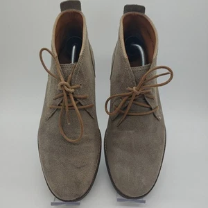 Cole Haan Hombres 8.5 Gris Arena Chukka Botas Desierto Gamuza Cuero Zapatos al Tobillo - Imagen 1 de 10
