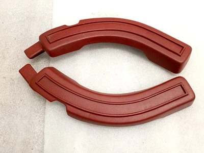 Cubiertas de bisagra de asiento de banco rojo 80-86 F150 F250 F350 Bronco Foto 1 de 4