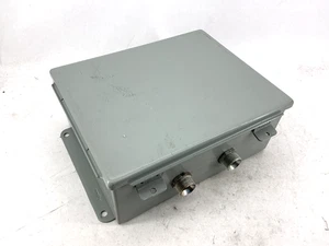 Hoffman A1008CH Junction Box Enclosure Panel Mount 10"X8"X4" Gray 55410 - Picture 1 of 9