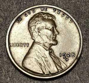Centavo de trigo Lincoln 1928-D en muy buen estado - Imagen 1 de 2