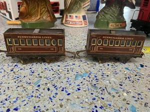 Zwei Bing Pennsylvania Lines Personenwagen 516 Vintage Modelleisenbahn Teile oder ? - Bild 1 von 14