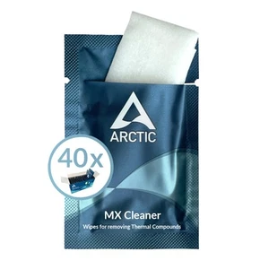 ARCTIC MX Cleaner 40 sztuk ściereczek do czyszczenia pasty termoprzewodzącej CPU GPU PC towar B - Zdjęcie 1 z 7