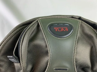 TUMI T2 Backpack Excursion Carry On Travel Bag Ballistic  Olive Black   #6788 - Image 1 of 4