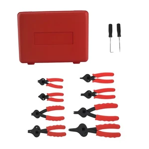10pc Circlip Plier Kit for Vehicle Retaining Ring Removal 1-2.3mm Tip Sizes - Picture 1 of 9
