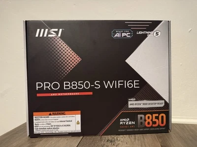MSI PRO B850-S WIFI6E Motherboard, ATX - Supports AMD Ryzen 9000/8000 / 7000 Pro - Image 1 of 2
