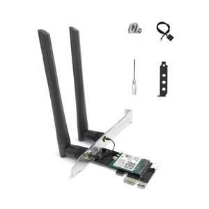 Wireless Wifi Bluetooth PC Adapter AX 210 5.3 PC TRI- Band 2.4G+5.8G+6G 6E - Photo 1/9