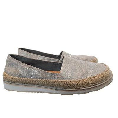 Ariat Cruiser Espadrille Loafers Women Size 8 Gray Sparkly Flats Slip On Neutral - Image 1 of 4