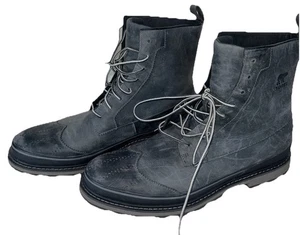 Sorel Madson Budapester wasserdichte Stiefel Herren Größe 11,5 grau Schnürstiefel - Bild 1 von 8