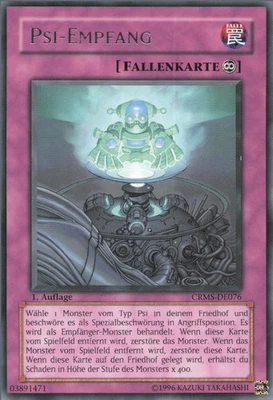 YuGiOh Psi-Empfang CRMS-DE076 Rare NM 1st - Bild 1 von 2