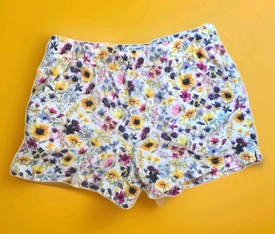 Pantalones Cortos Florales, Juniors XL Mujer Pequeños Viejos Azul Marino Cordón Informal Verano Primavera Foto 1 de 4