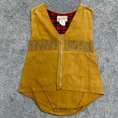 Vintage Hunting Vest Men's Medium Flannel Lined Western Auto Revelation Bird Bag - Image 1 of 4