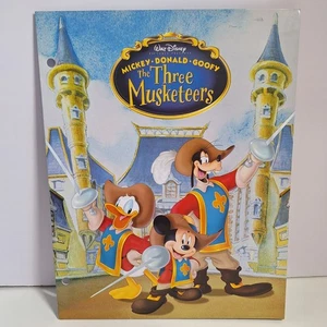 Disney Mickey Donald Goofy The Three Musketeers Pocket Folder 3 Ring - Picture 1 of 6
