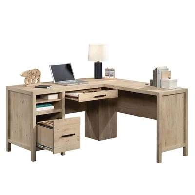 Pacific View L-Desk Prime Oak - Image 1 of 4