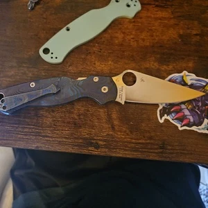 Spyderco PM2 Custom Scales S90V Blade Mild Use Great Condition - Picture 1 of 9