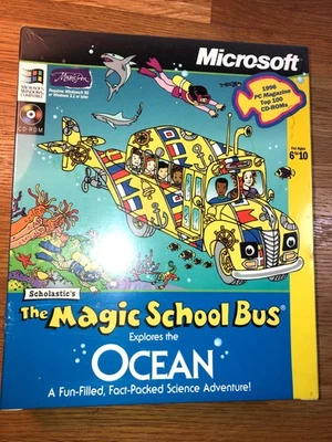 NEW Magic School Bus Explores the Ocean Big Box PC CD-ROM Windows SEALED - Image 1 of 4