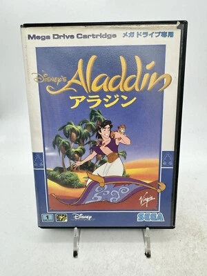 Aladdin Mega Drive Video Game NTSC-J Japan Import Complete CIB Disney Sega Mint - Image 1 of 4