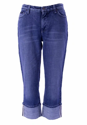 Pantalones cortos para mujer Gant índigo oscuro con puños 427214 talla 31 $175 NUEVO Foto 1 de 2