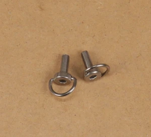 Fahrrad Schalthebel Schrauben Bolzen M5 0,8 x 14 mm Länge mit 4 mm Innensechskant und D Ring - Bild 1 von 4