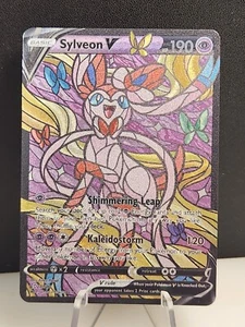 Sylveon CUSTOM Stained Glass Holo Shiny Unbranded Card Display Only  - Picture 1 of 4