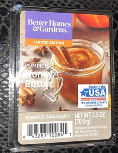 2 x Better Homes Scented Wax Cubes Melts - Pumpkin Honey Butter PLUS Bonus pkg - Picture 1 of 2