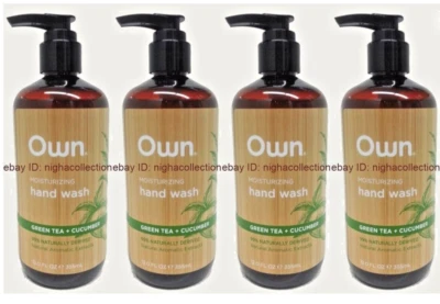 4 botellas de té verde y pepino hidratante lavado de manos 99% derivado natural Foto 1 de 4
