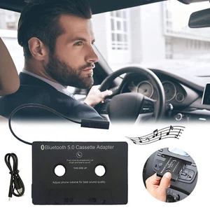 Car Audio Cassette Bluetooth 5.0 Adapter Converter Car Tape For iPhone Huawei AU - Picture 1 of 12