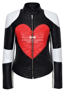 Chaqueta de Cuero 'KYLIE' Mujer Acolchada CORAZÓN ROJO Moda Chaqueta NAPA REAL 1067 - Imagen 1 de 5