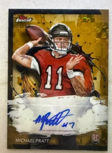 2024 Topps Finest Rc Michael Pratt Auto Gold Geometric Refractor 23/50 RFA-MP - Picture 1 of 2