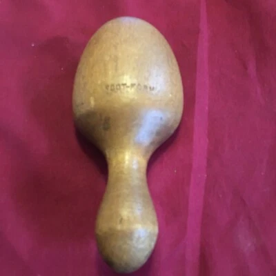 Calcetín de madera patentado con forma de pie victoriano/mediados de siglo 1907 herramienta Darner de colección/antiguo Foto 1 de 4