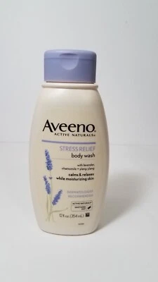 Aveeno Stress Relief Body Wash  Lavender Calms Relaxes Moisturizes 12 fl oz NEW - Image 1 of 2