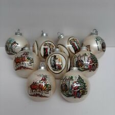 Vintage Christmas Ornaments Pre-owned 9 glass