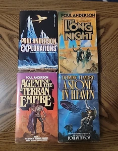 Poul Anderson 4 novel lot Vintage Sci-fi Paperbacks Flandry Explorations - Picture 1 of 11