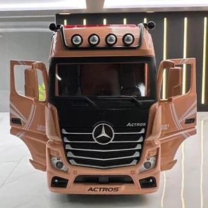 Mercedes-Benz Platform truck alloy model car orange 1:24 - Picture 1 of 4