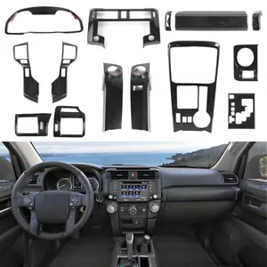 14PCS Carbon Fiber Interior Decor Accessories Cover Trim Kit For 4 Runner 2020+ - Foto 1 di 9