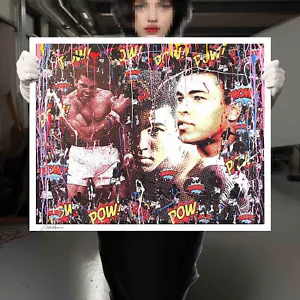 Tribute to Muhammad Ali –Print Limited Edition on Paper, Signed COA by Gardani - Picture 1 of 5