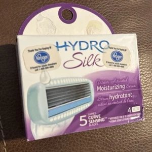 Schick Hydro Silk Water-Activated Moisturizing Serum Curve Sensing Blades 4 Each - Picture 1 of 1