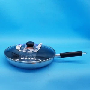 Mirro Get A Grip Aluminum Nonstick 12-Inch Fry Pan / Saute Pan with glass lid - Picture 1 of 5