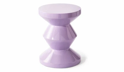 Pols Potten Zig Zag Hocker Sitzhocker Dekohocker Design Tritthocker lila flieder - Bild 1 von 3