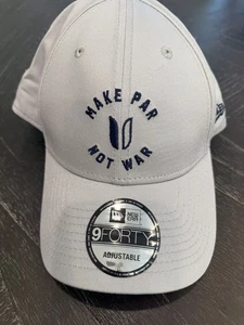 New Era Baseball Hat "Make Par Not War" Adjustable Link Soul Gray New - Picture 1 of 8