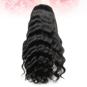 Juego de pelucas sintéticas para cabello largo rizado accesorios frente de encaje para mujer - Imagen 1 de 11