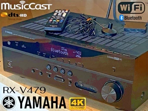 YAMAHA RX-V479 Network 5.1 Receiver MusicCast WiFi AirPlay Spotify 4K UHD 3D ARC - Bild 1 von 19