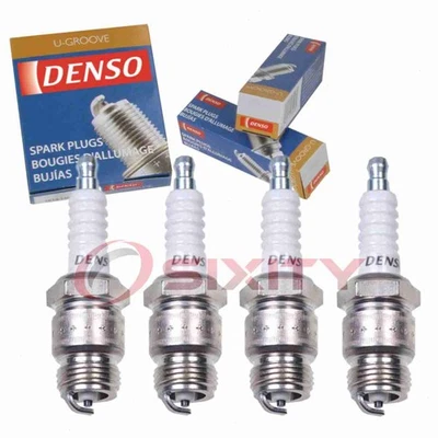 4 bujías Denso estándar ranura en U para Mercury Capri 1971-1974 2,0 L L L4 ee Foto 1 de 4