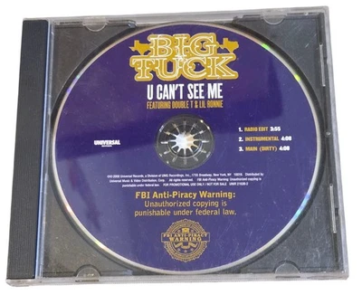 Big Tuck U Can't See Me Promo 3 Track Single CD 2006 Hip Hop Rap  - Image 1 of 3