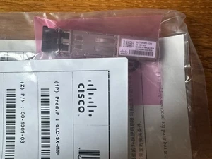 NEW Genuine Cisco GLC-SX-MM SFP Transceiver Module - 30-1301-03 NEW SEALED - Afbeelding 1 van 3