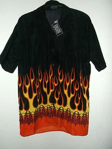 Neu HELLFIRE DEVIL HOLLOWEN SHIRT in SCHWARZ L XL 3X SIEHE MASSE - Bild 1 von 2