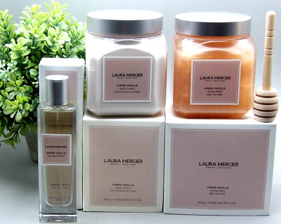 Eau de Toilette Laura Mercier Ambre Vanille 1,7 oz/crema 12 oz/baño de miel 12 oz Foto 1 de 4