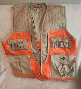 Winchester Conceal Hunting Vest Adult Medium L Beige Orange 1/4 ZIP, Fowl Pocket - Picture 1 of 11