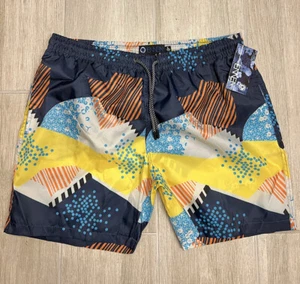 Ennea Bademode Badehose Herren Größe Large gefüttert Shorts mehrfarbig Kordelzug Taschen - Bild 1 von 8