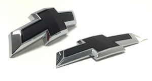 2016-2024 Chevrolet Camaro Vorne Gitter Hinten Koffer Chrome Schwarz Emblem NEUE - Bild 1 von 10