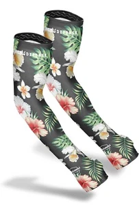 Farmer's Defense GARDENING Sleeves Tropical Flower UV Cooling for Protection S/M - Picture 1 of 8